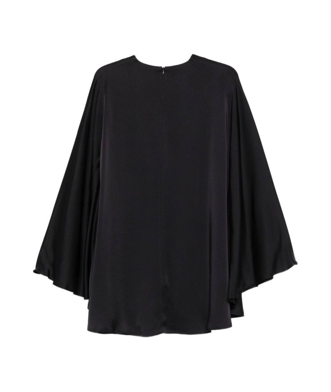 SEMICOUTURE Черное шелковое платье, фото 3