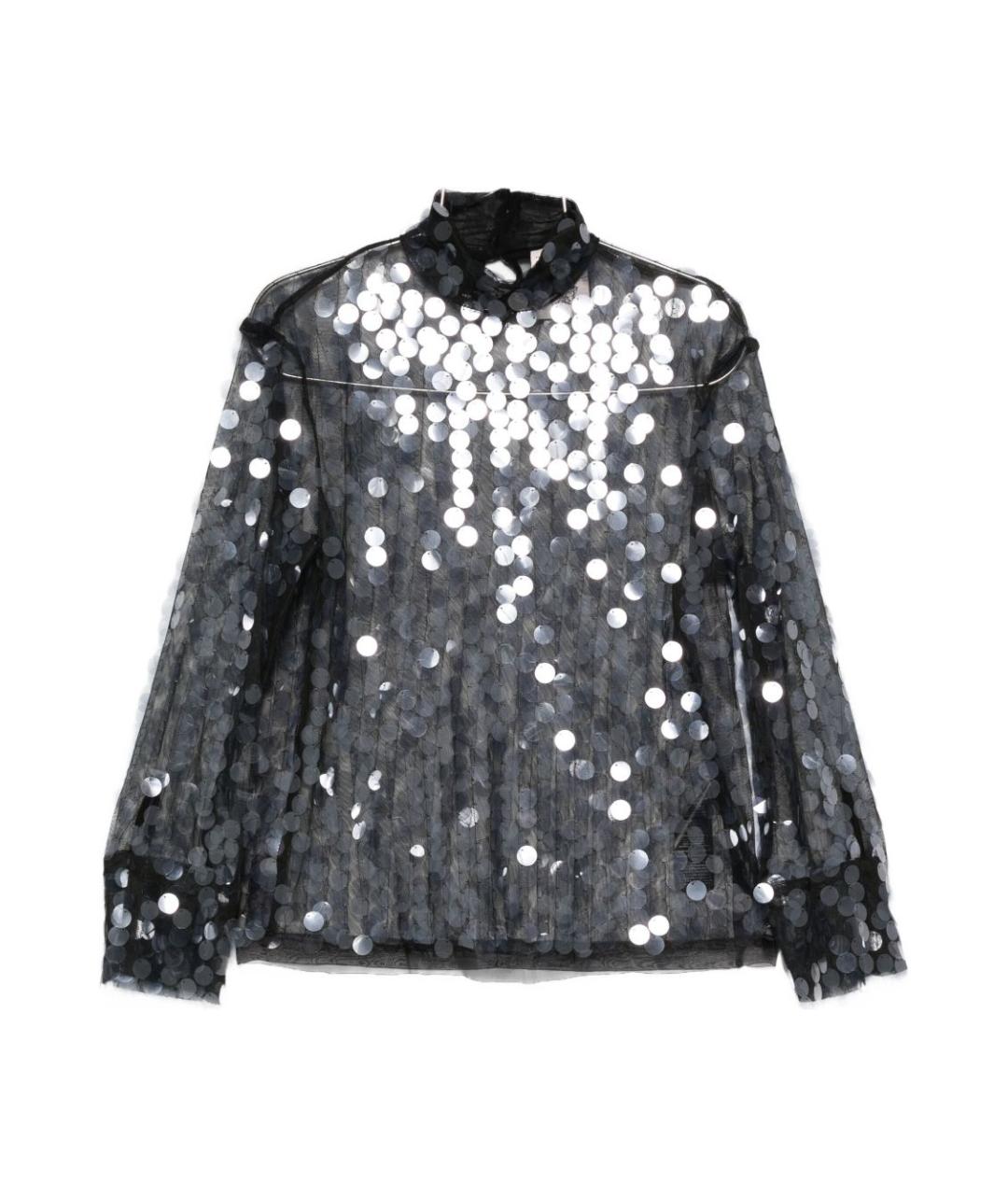 SEMICOUTURE Черная полиамидовая блузы, фото 1