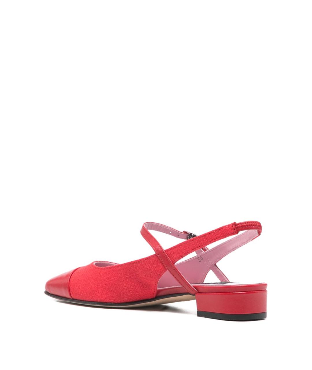 CAREL Красные текстильные балетки, фото 3