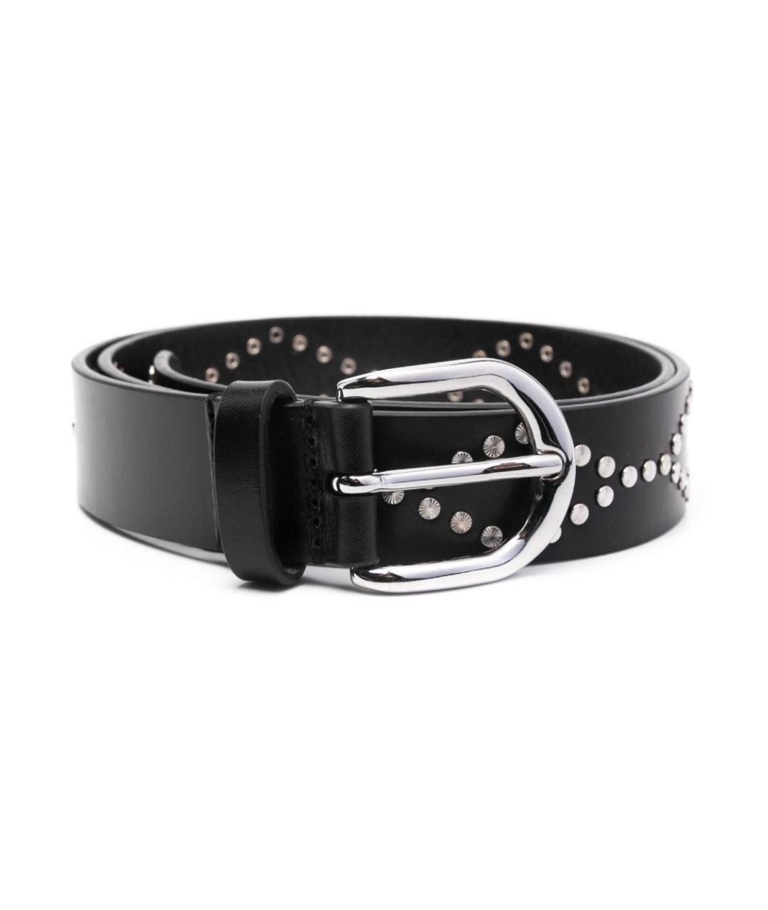 ISABEL MARANT Черный кожаный ремень, фото 1