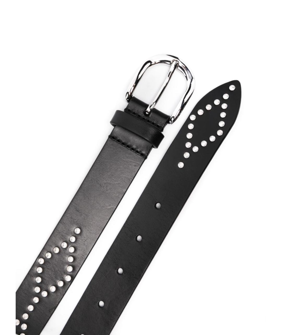 ISABEL MARANT Черный кожаный ремень, фото 2