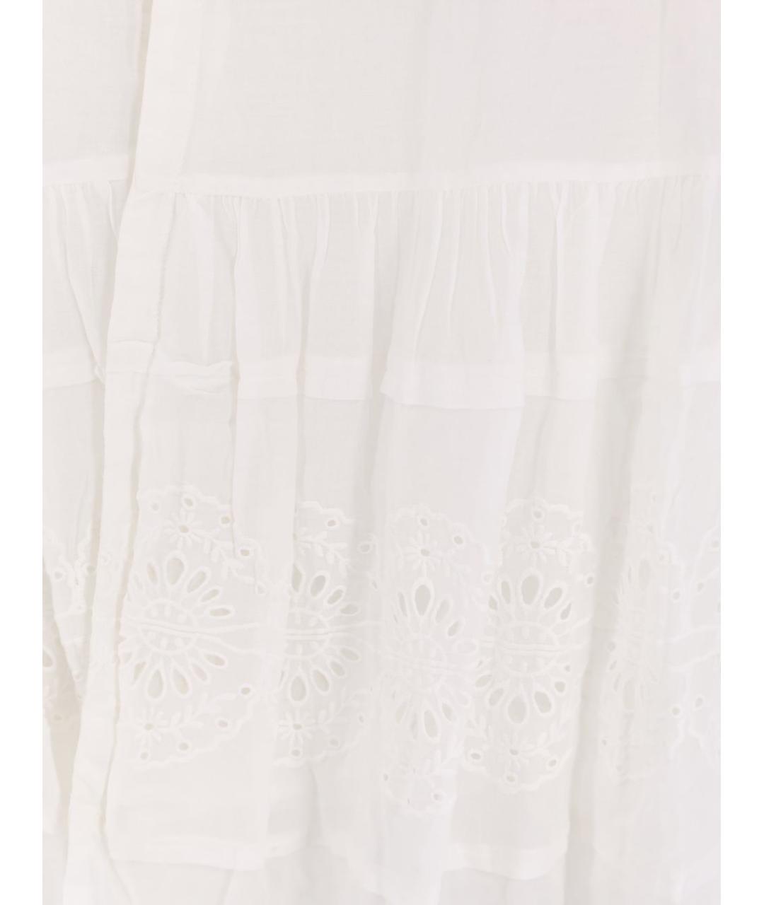 ISABEL MARANT ETOILE Белая хлопковая юбка миди, фото 2