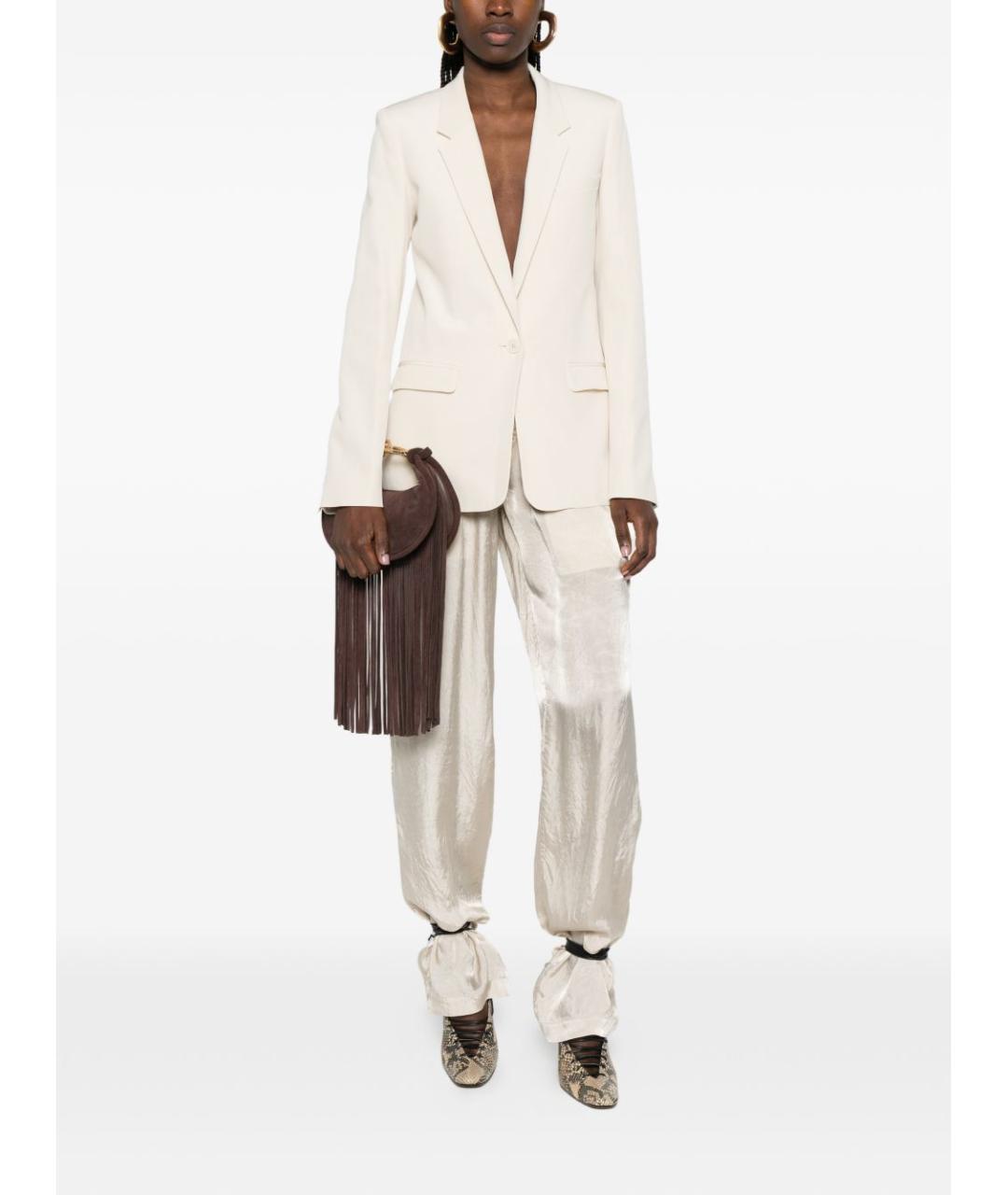 ISABEL MARANT Бежевый ацетатный жакет/пиджак, фото 5