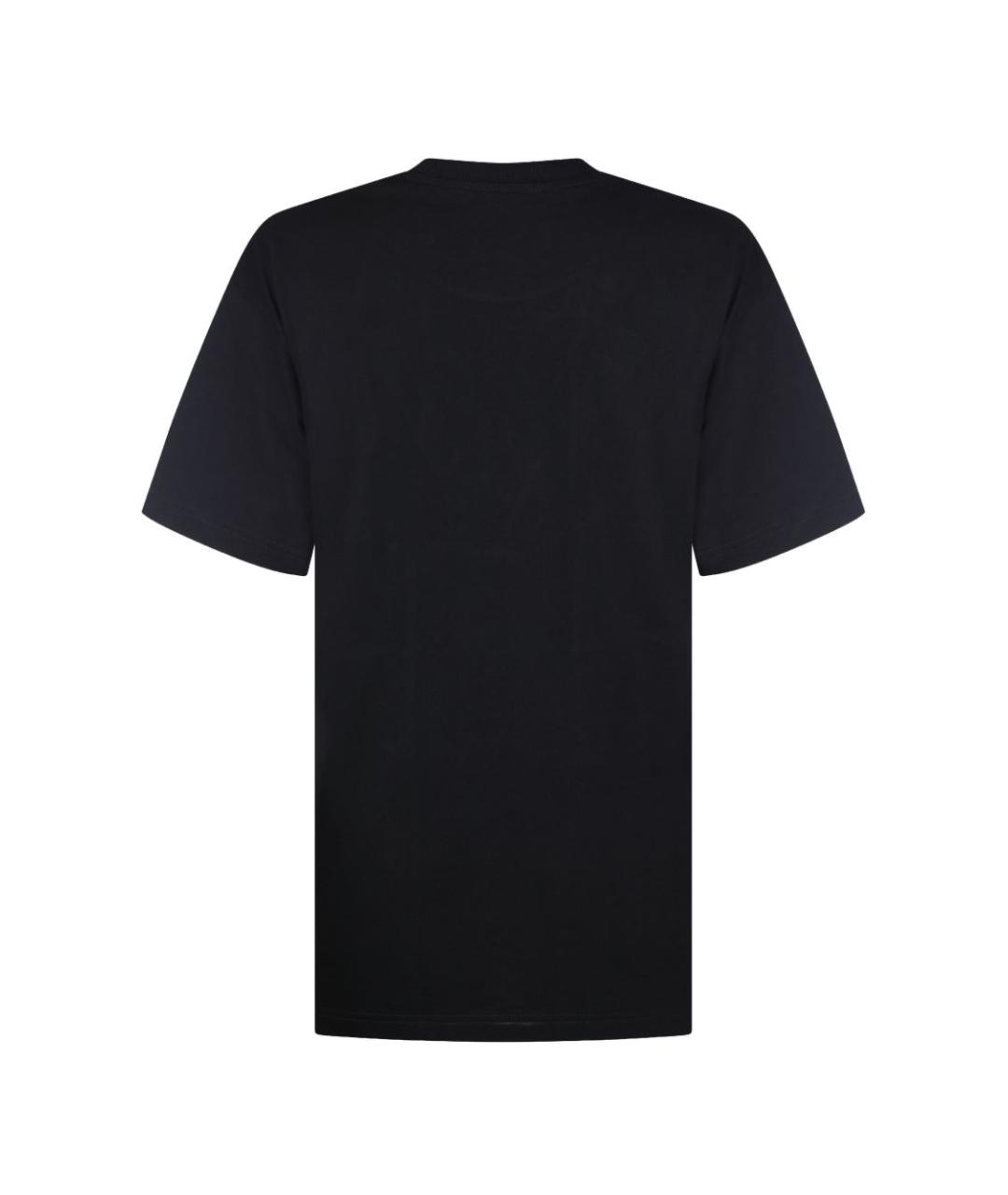 GUCCI Черная хлопковая футболка, фото 2