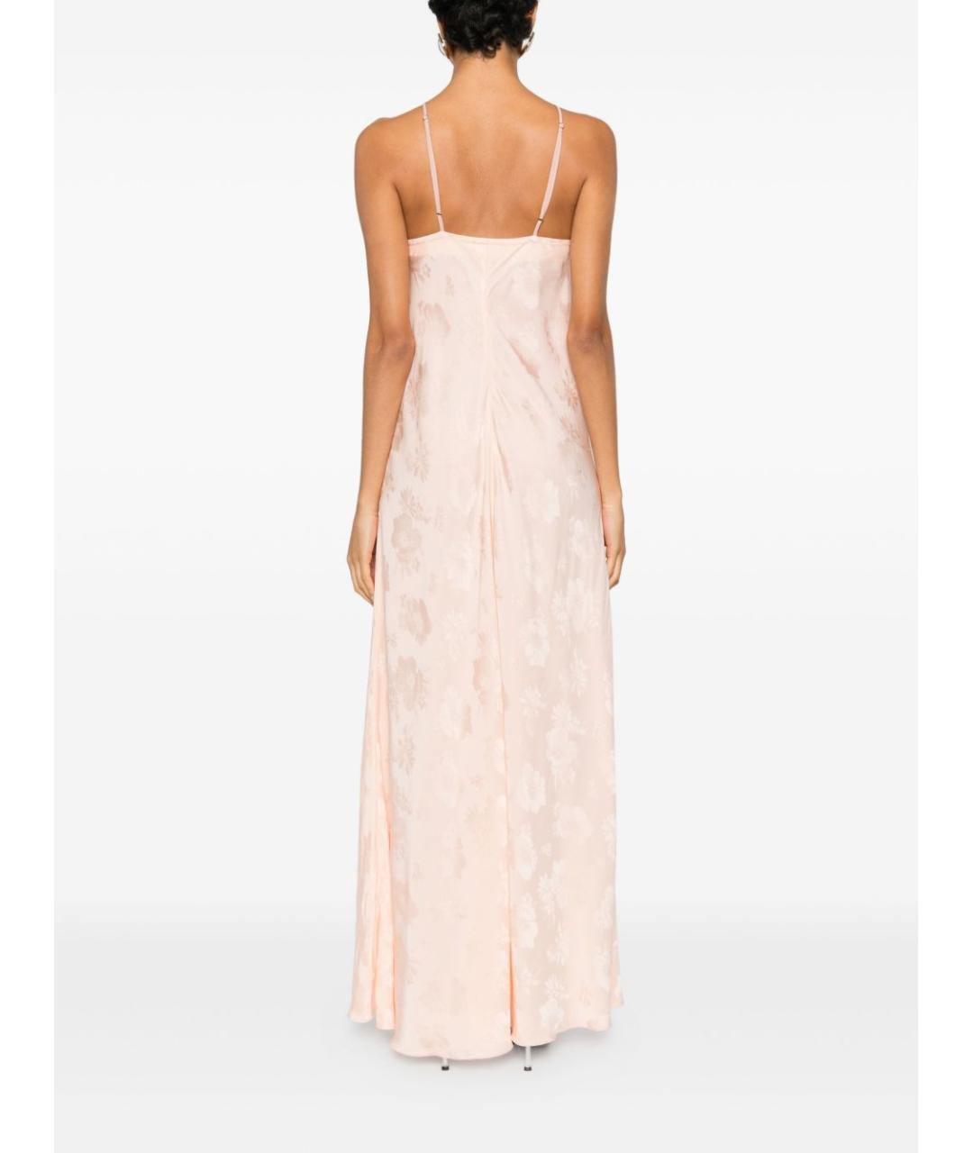 FORTE FORTE Бежевое вискозное вечернее платье, фото 3