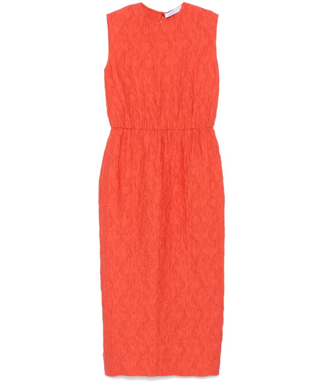 HARRIS WHARF LONDON Оранжевое хлопковое повседневное платье, фото 1