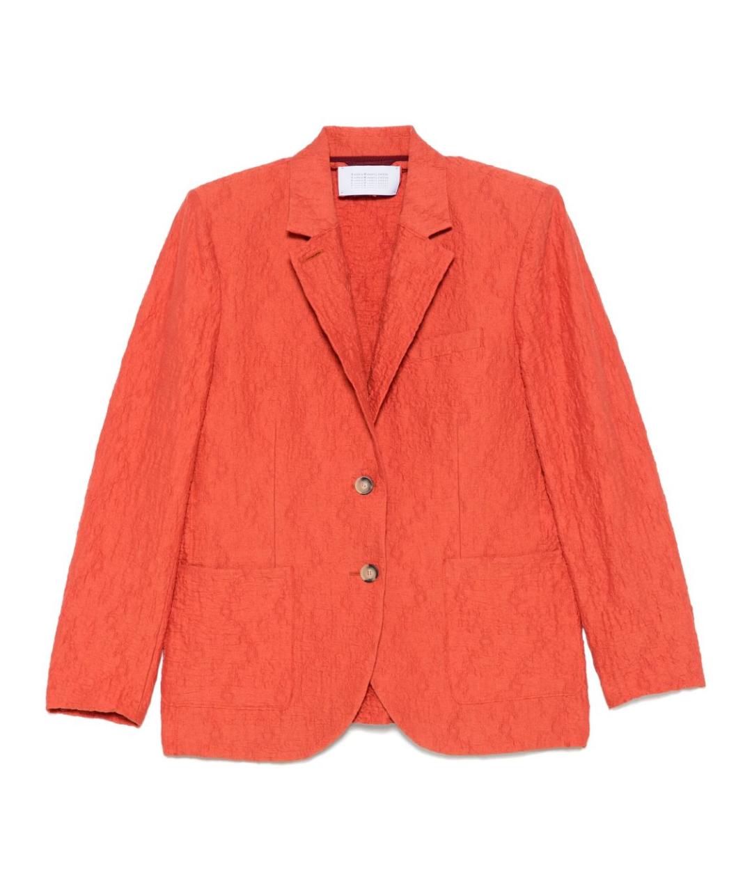 HARRIS WHARF LONDON Оранжевый хлопковый жакет/пиджак, фото 1