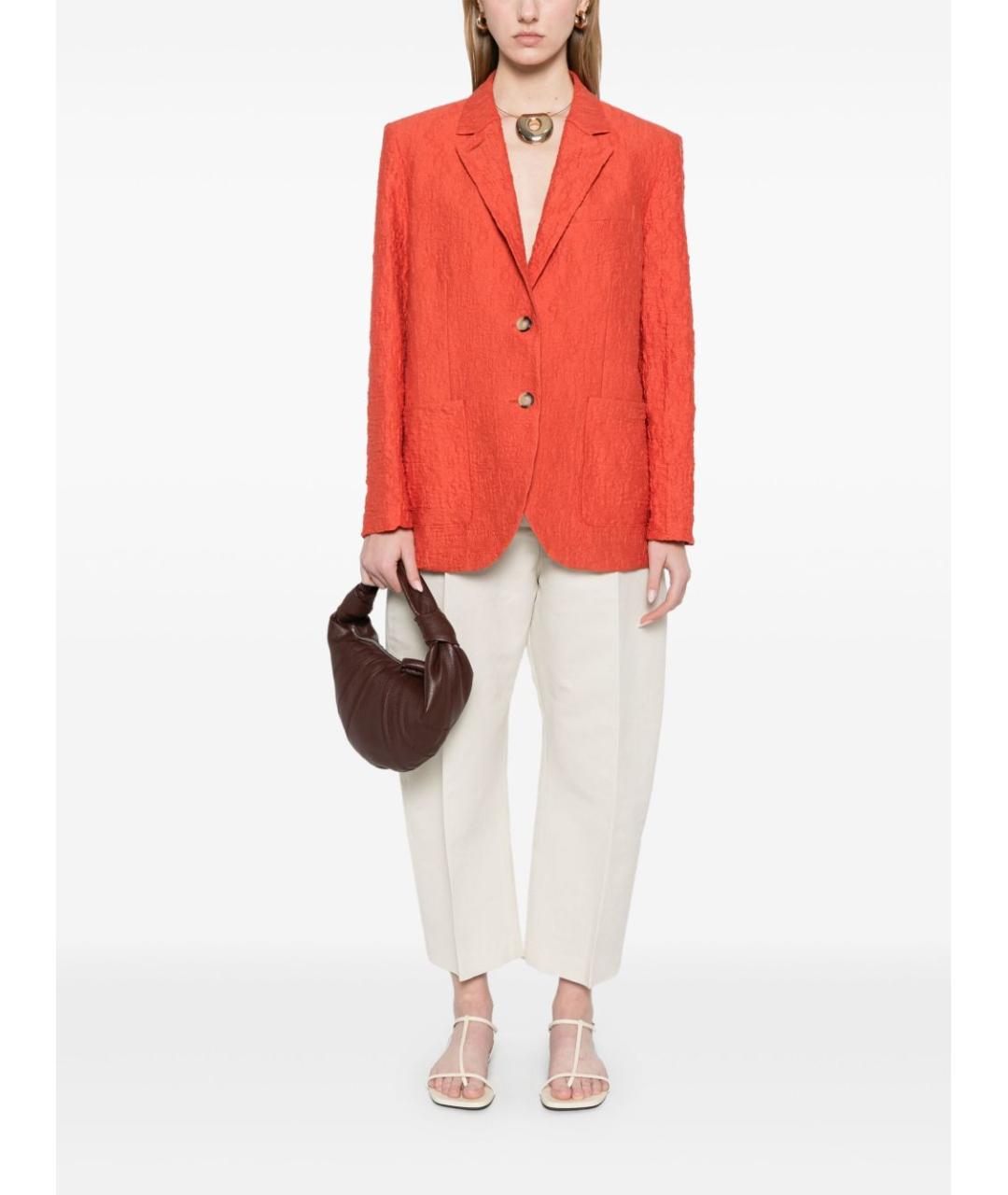 HARRIS WHARF LONDON Оранжевый хлопковый жакет/пиджак, фото 4