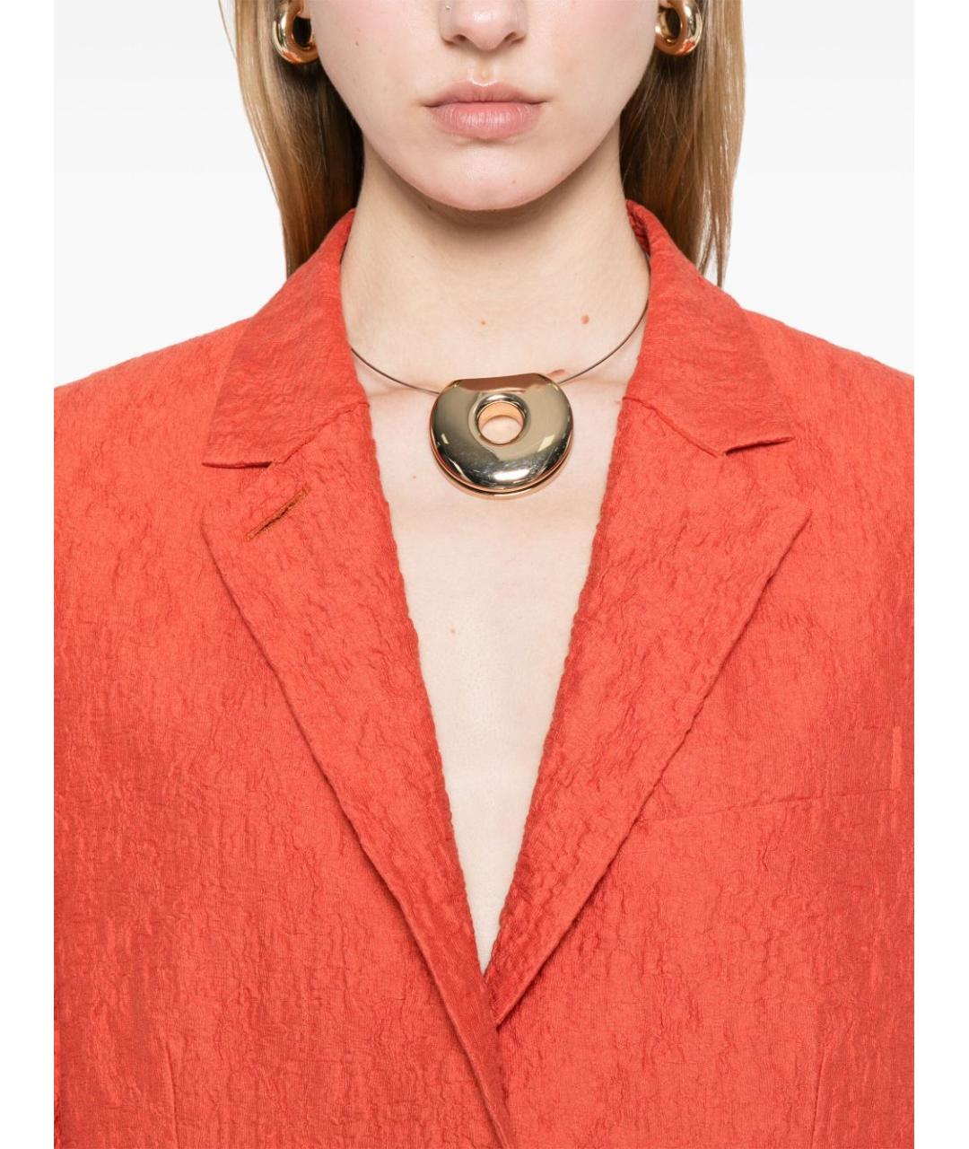 HARRIS WHARF LONDON Оранжевый хлопковый жакет/пиджак, фото 5