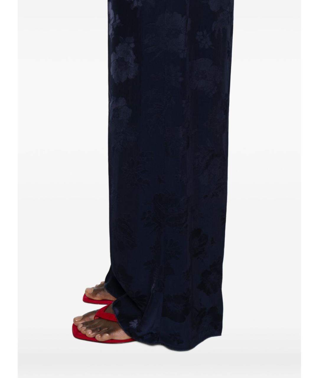 FORTE FORTE Синие прямые брюки, фото 4