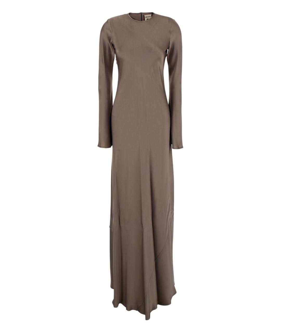 SEMICOUTURE Коричневое вискозное платье, фото 1