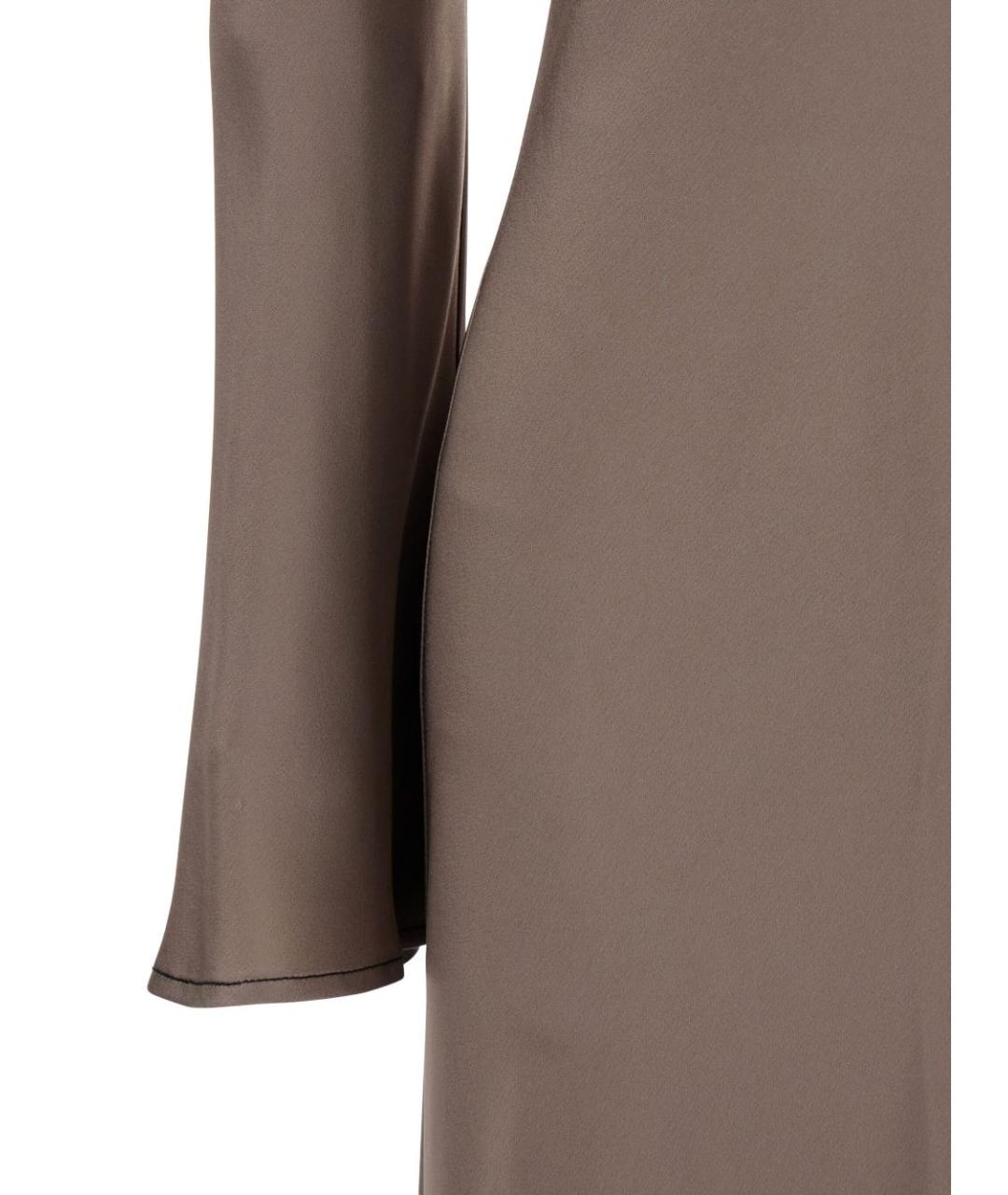 SEMICOUTURE Коричневое вискозное платье, фото 2