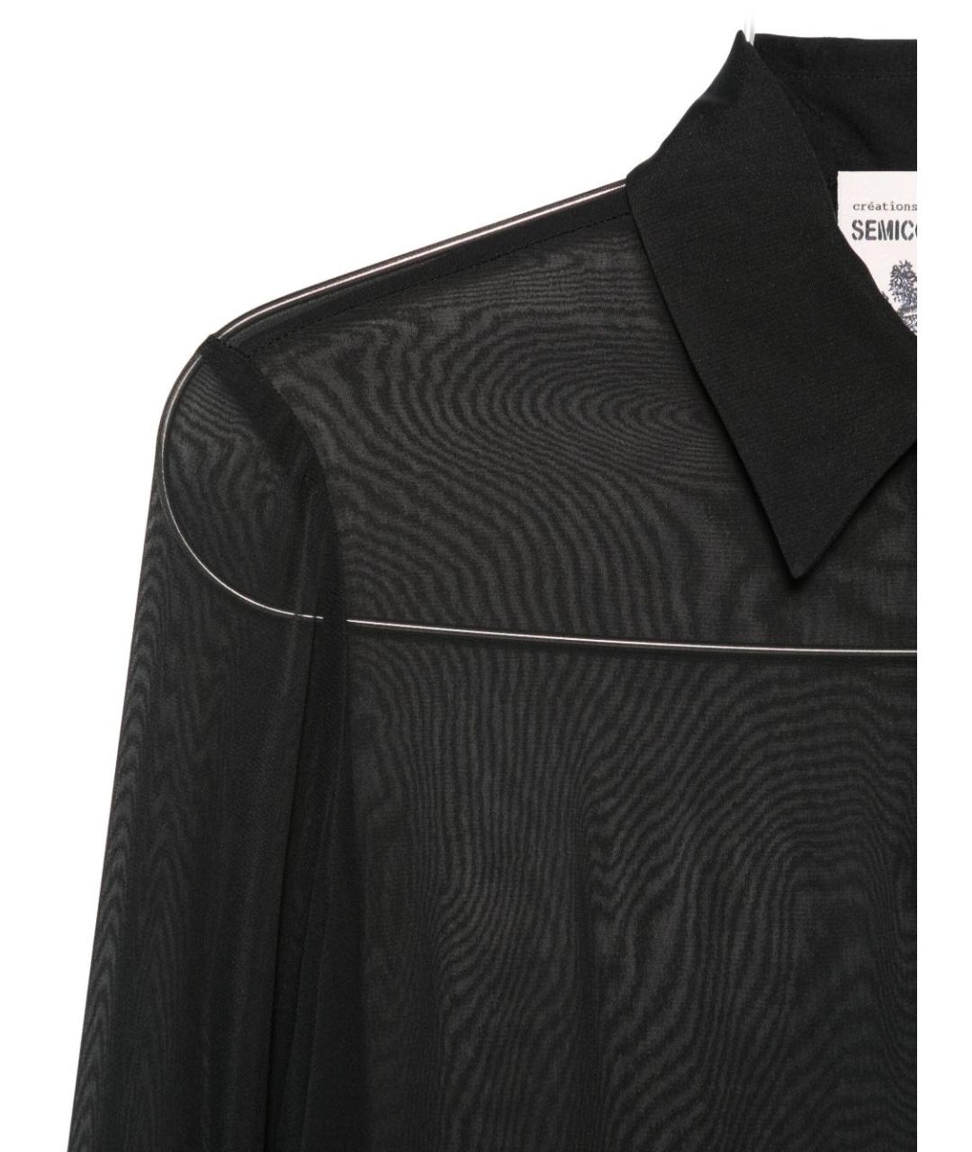 SEMICOUTURE Черная рубашка, фото 2