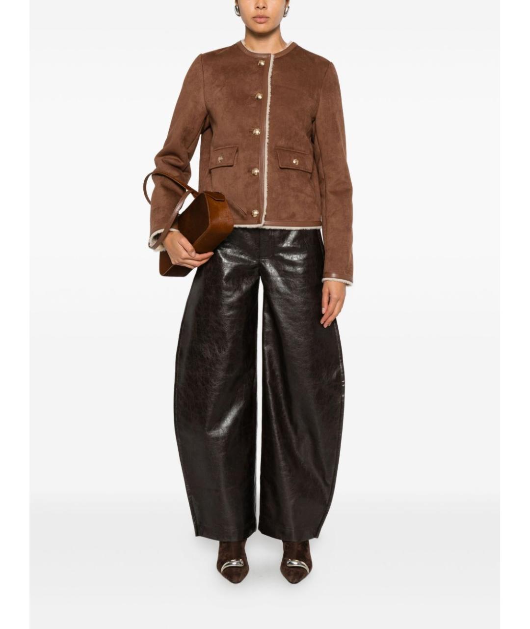 SEMICOUTURE Коричневая куртка, фото 5