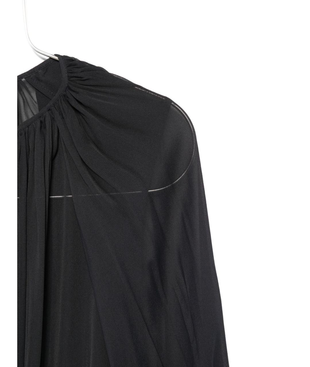 SEMICOUTURE Черная шелковая блузы, фото 2