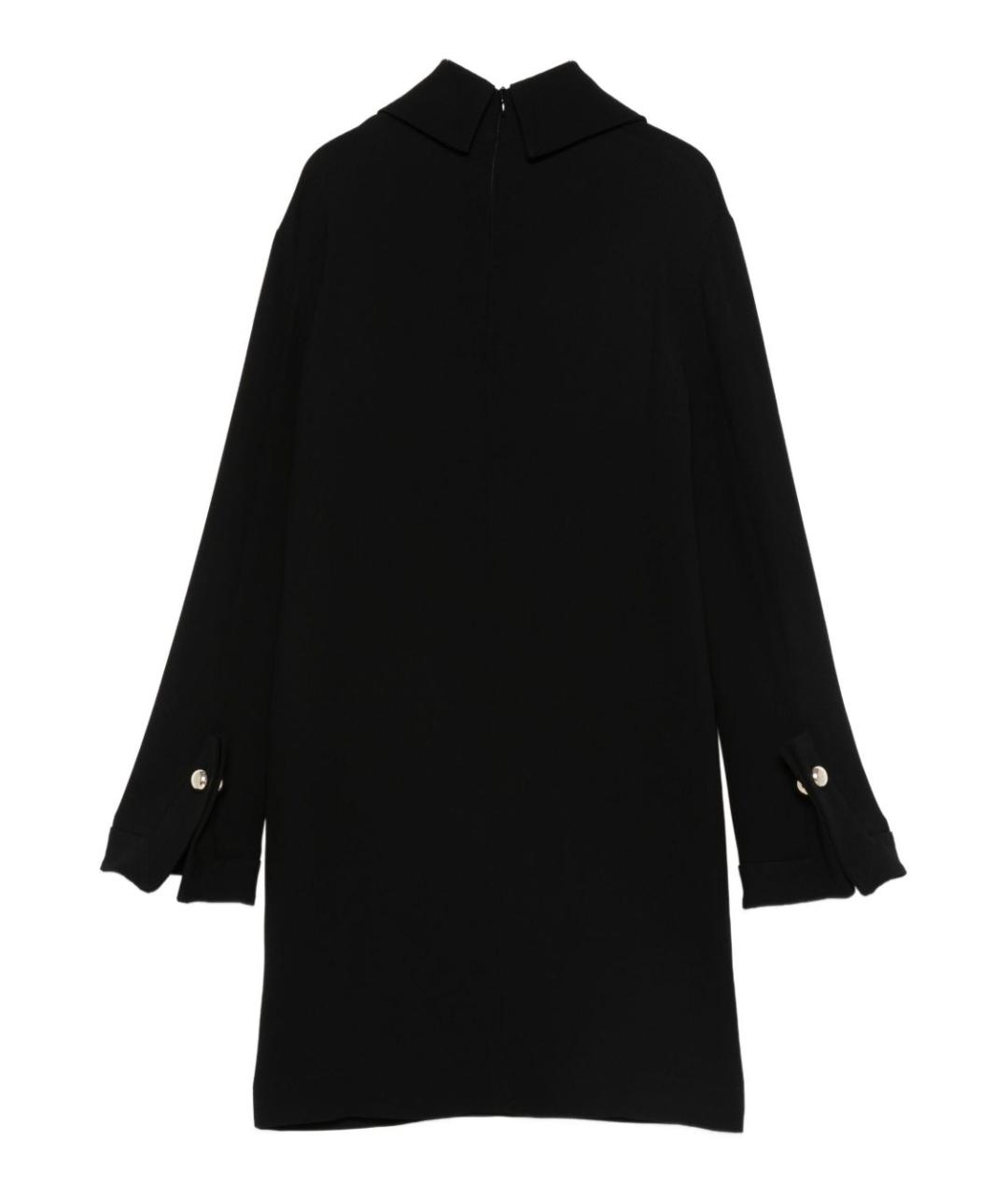 SEMICOUTURE Черное вискозное повседневное платье, фото 3