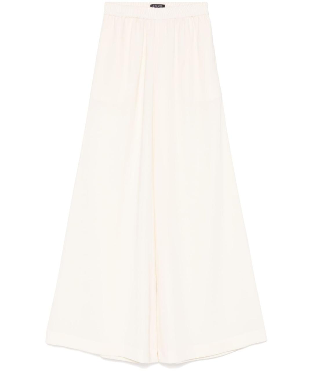 GIANLUCA CAPANNOLO Бежевые брюки широкие, фото 1