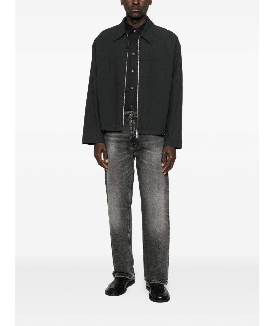 EMPORIO ARMANI Черная хлопковая кэжуал рубашка, фото 4