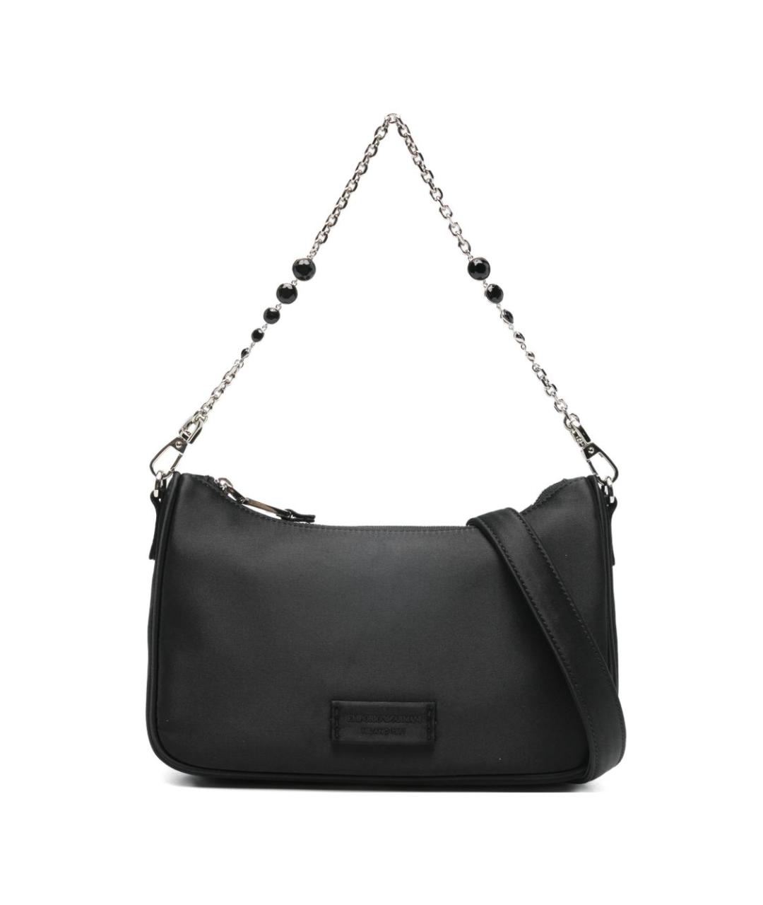 EMPORIO ARMANI Черная синтетическая сумка через плечо, фото 1