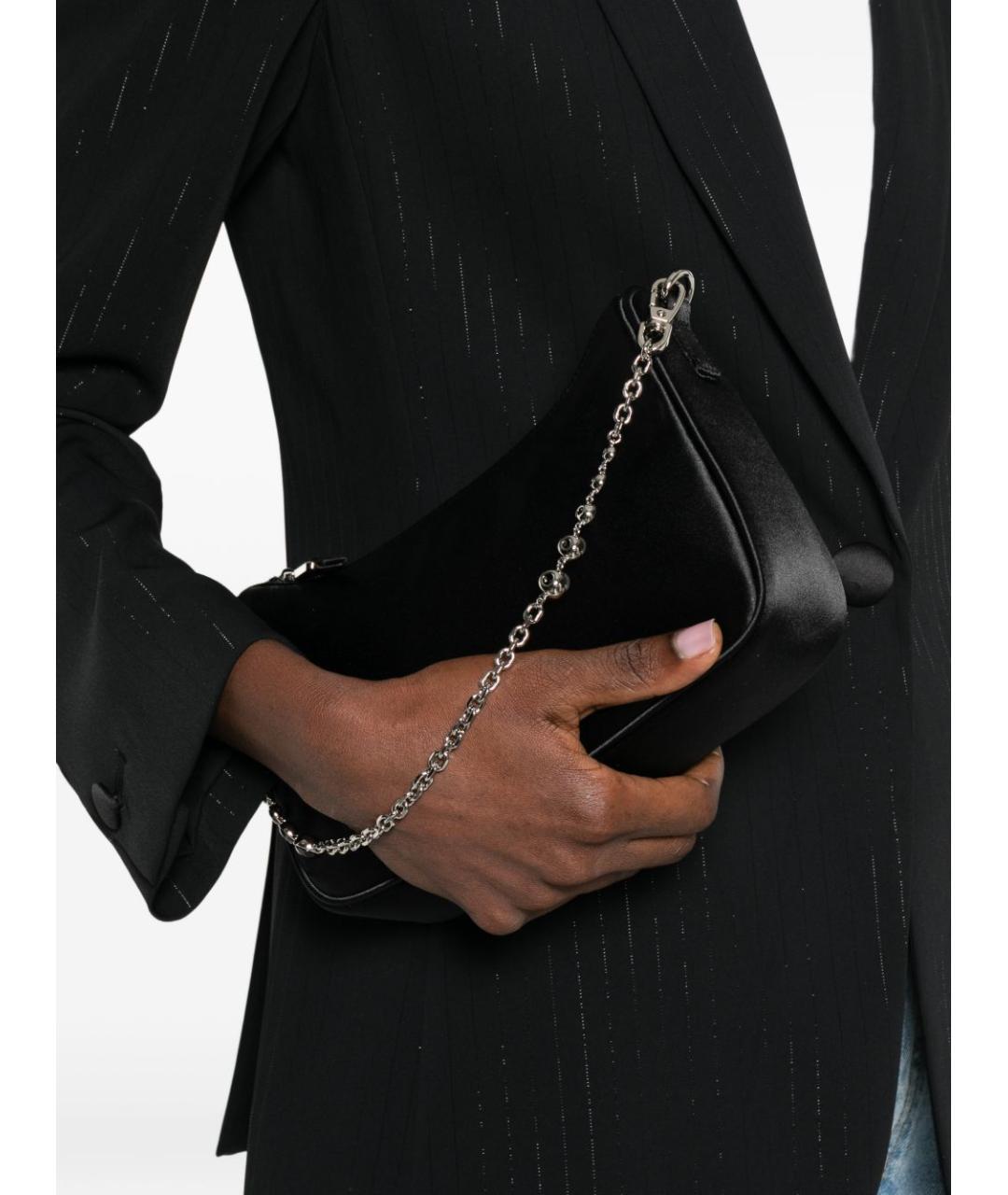 EMPORIO ARMANI Черная синтетическая сумка через плечо, фото 5