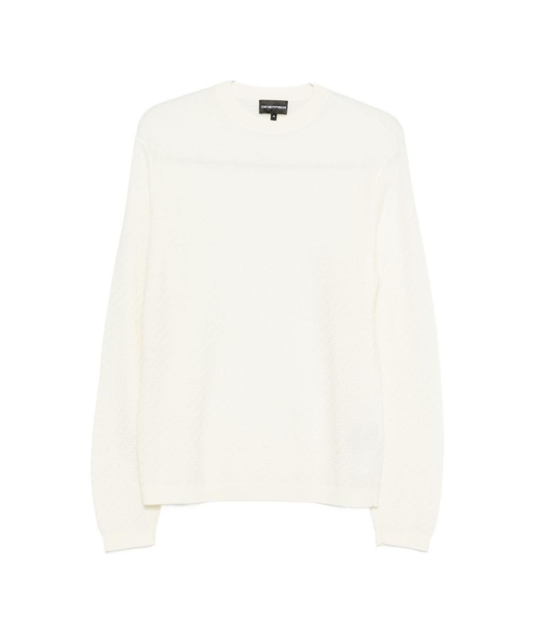 EMPORIO ARMANI Белый шерстяной джемпер / свитер, фото 1
