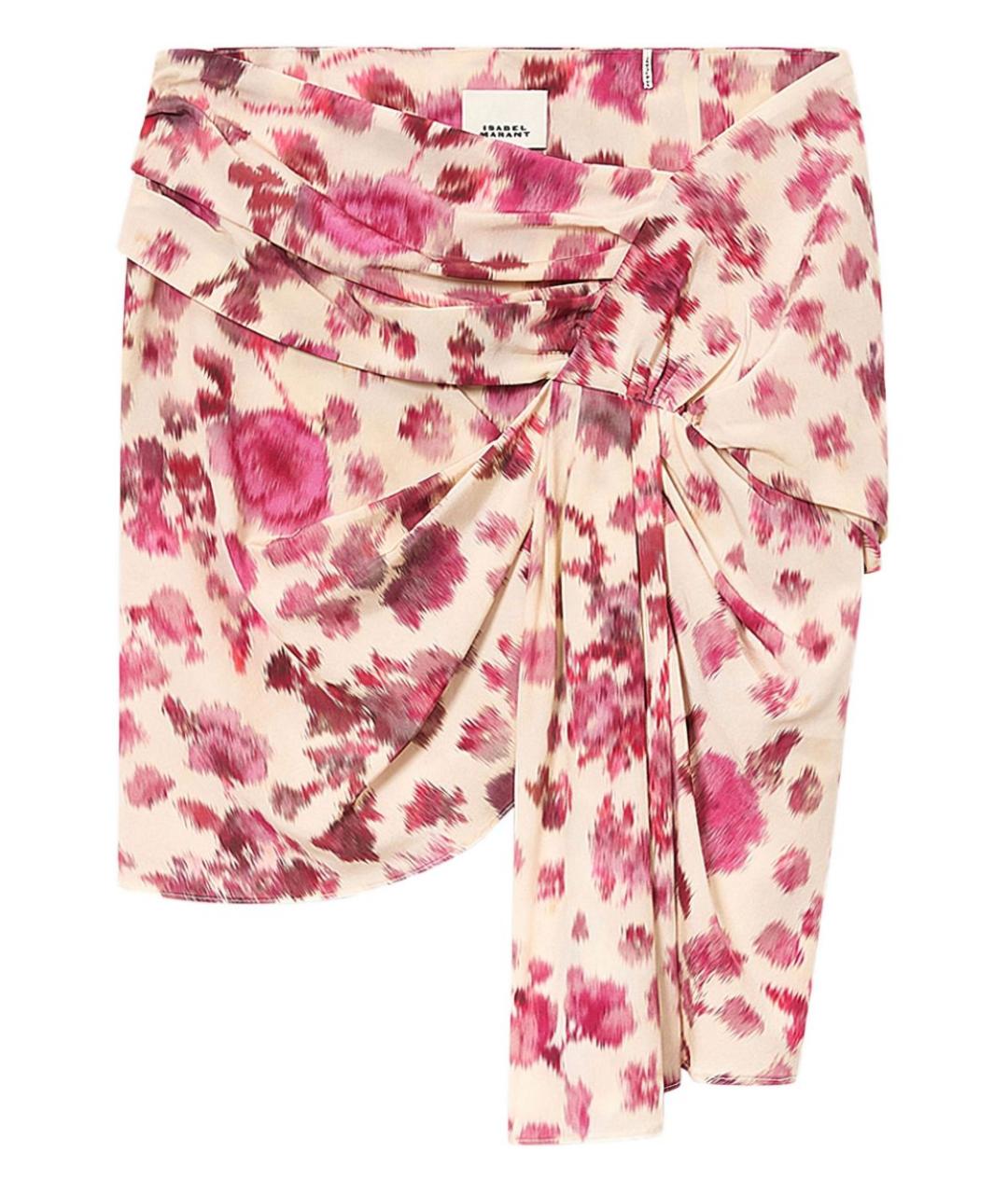 ISABEL MARANT Розовая шелковая юбка мини, фото 1