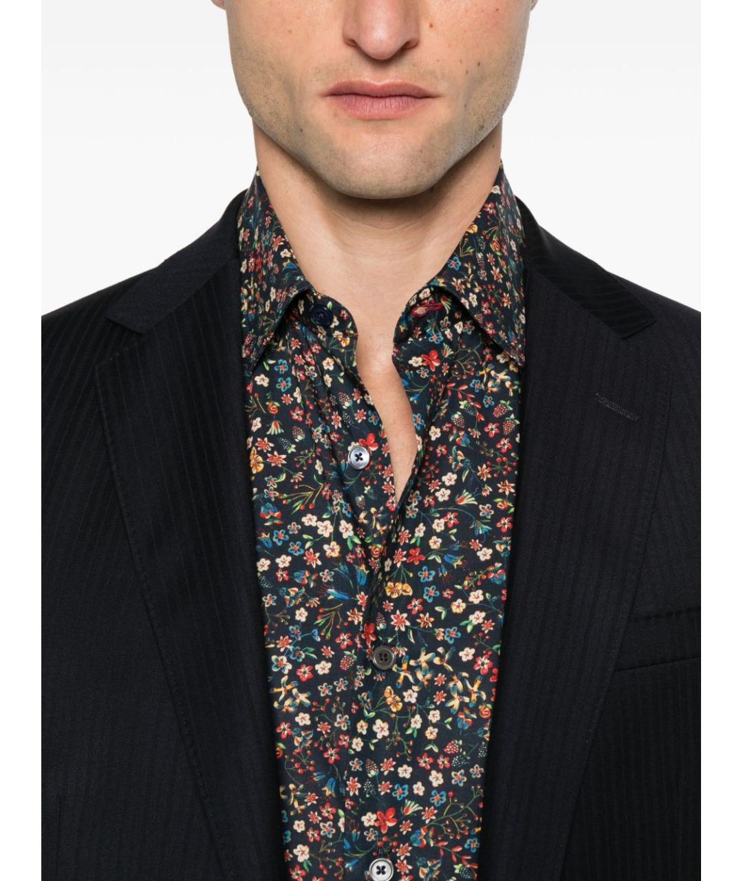 PAUL SMITH Мульти хлопковая кэжуал рубашка, фото 5