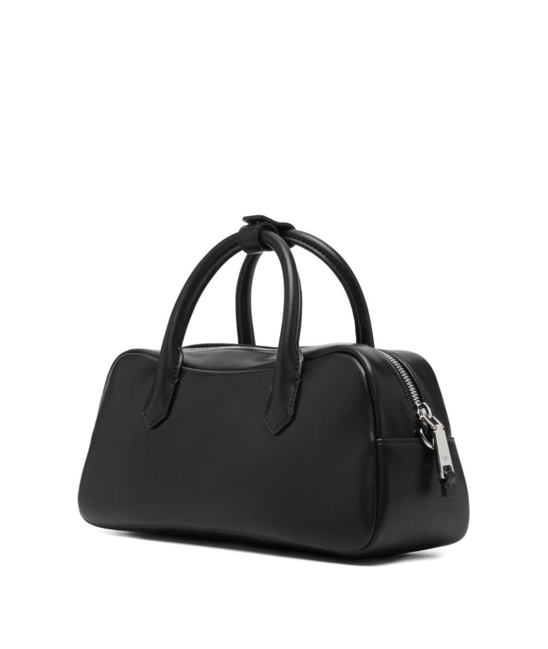 EMPORIO ARMANI Черная кожаная сумка тоут, фото 5