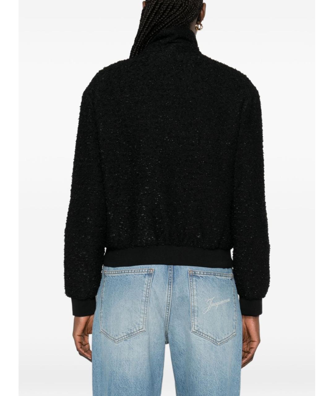 EMPORIO ARMANI Черная полиэстеровая куртка, фото 4