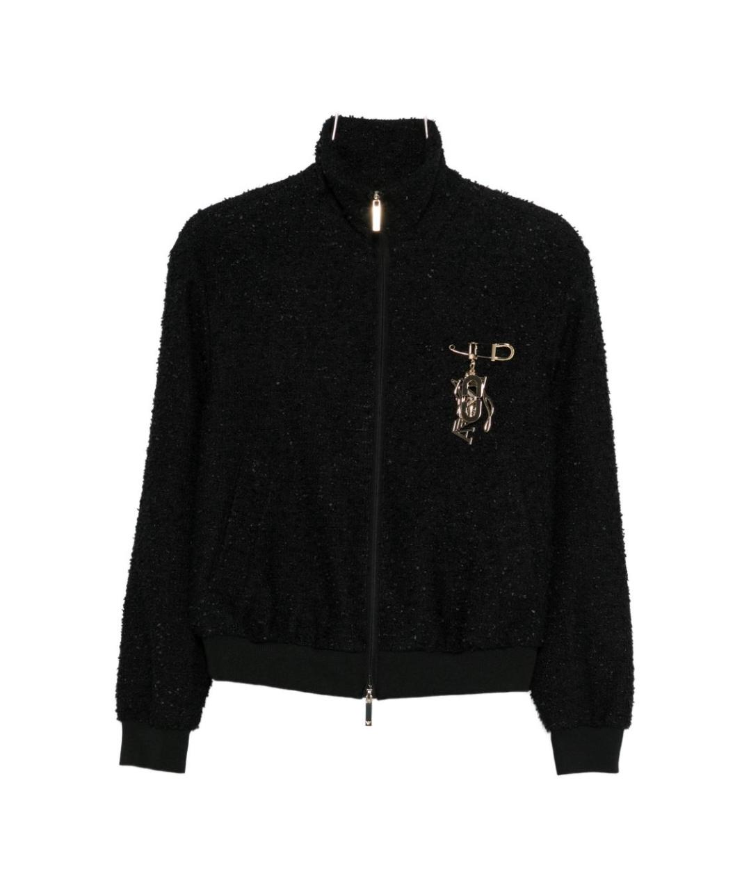 EMPORIO ARMANI Черная полиэстеровая куртка, фото 1