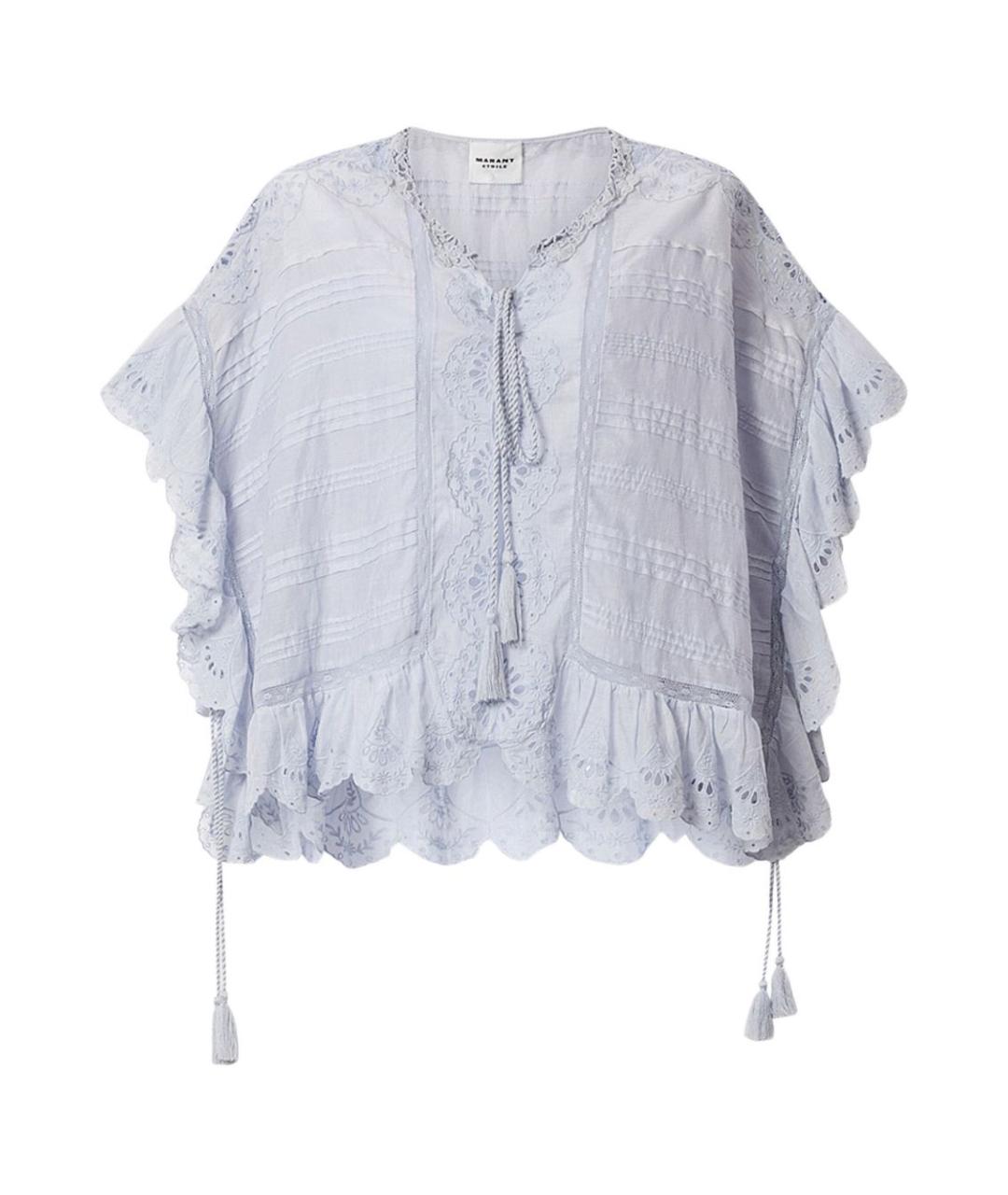 ISABEL MARANT ETOILE Голубая хлопковая блузы, фото 1