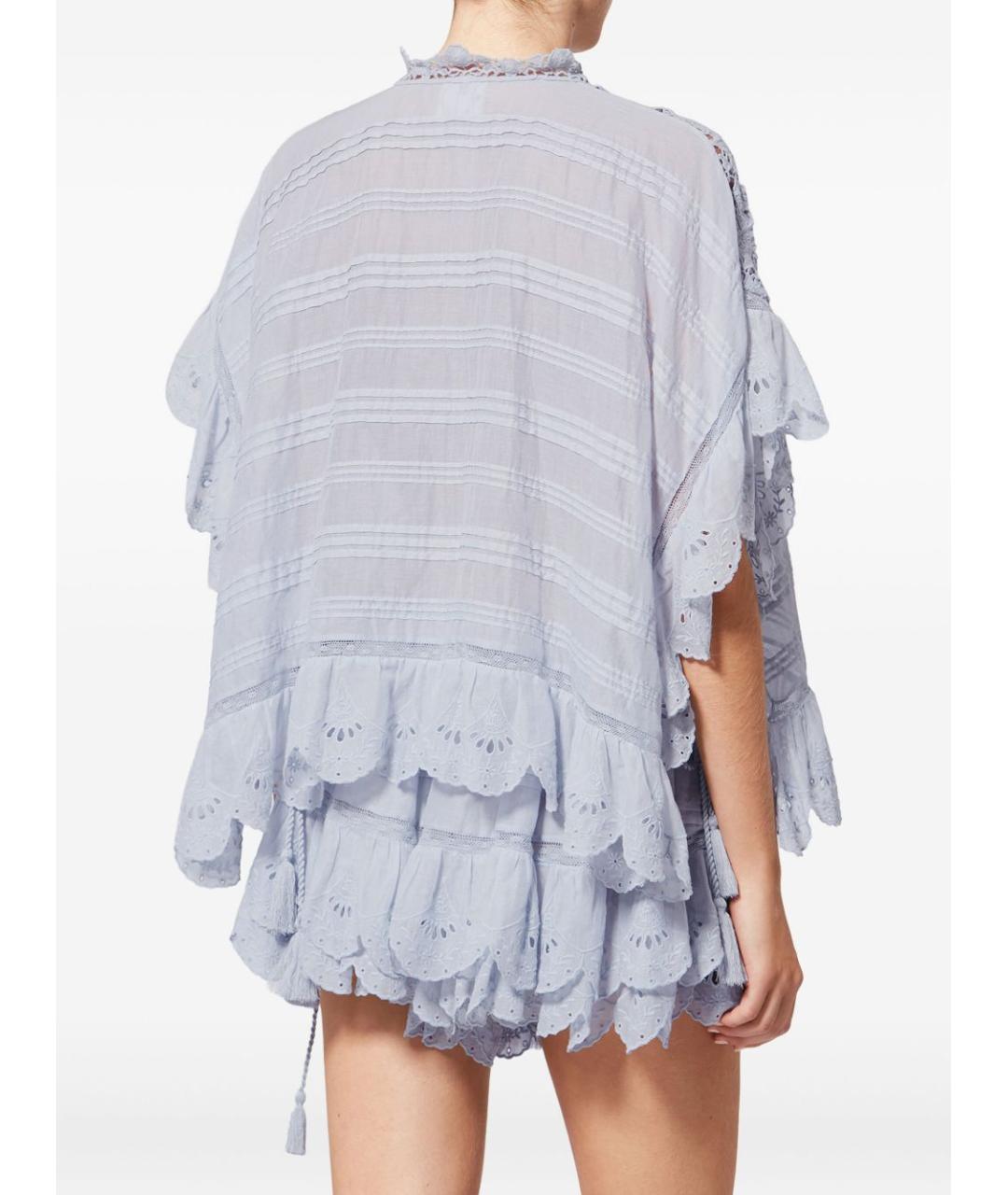 ISABEL MARANT ETOILE Голубая хлопковая блузы, фото 3