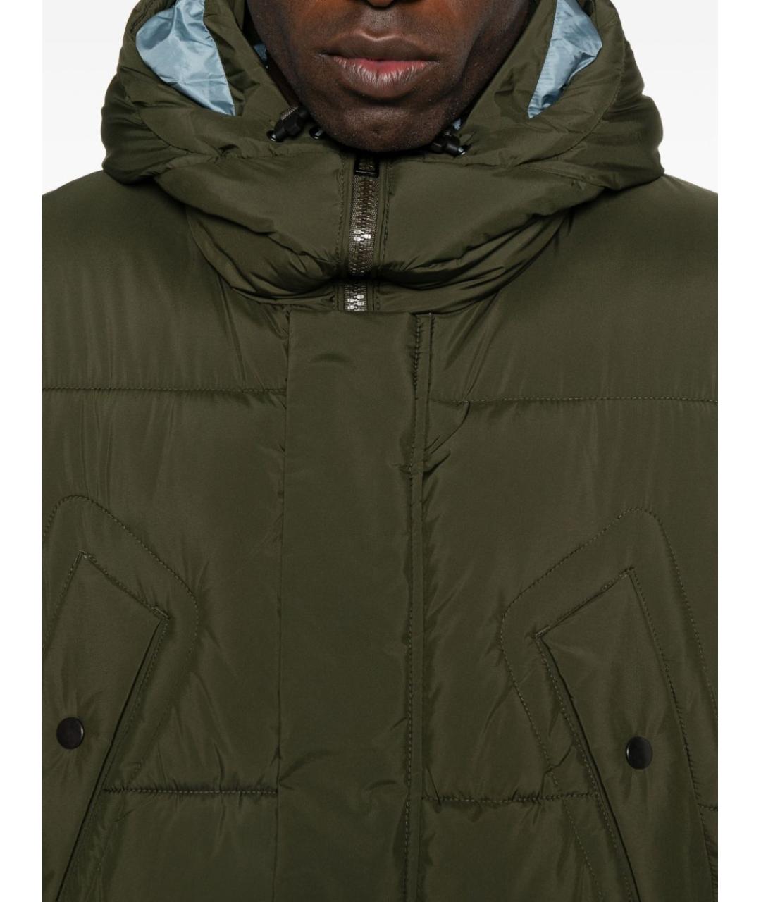 PAUL SMITH Зеленая полиэстеровая парка, фото 5