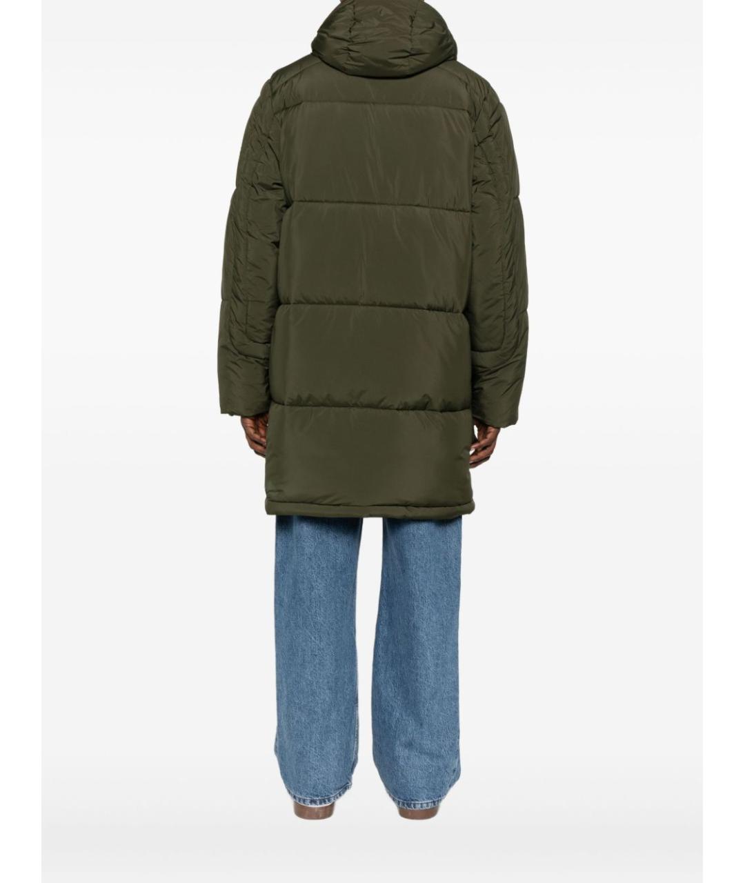 PAUL SMITH Зеленая полиэстеровая парка, фото 4