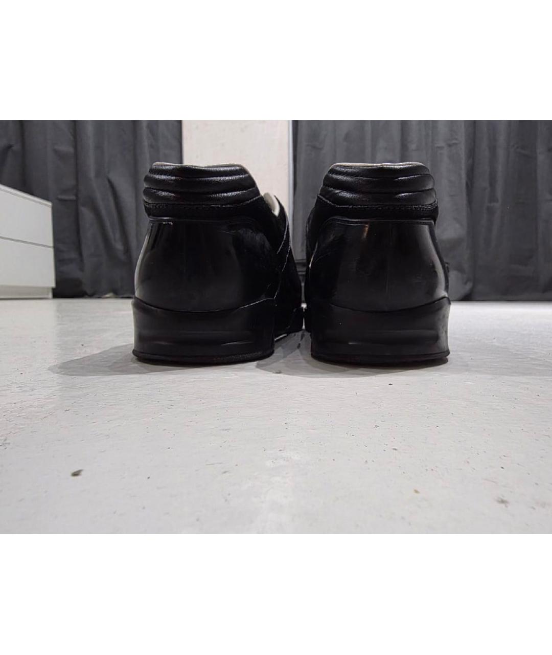 GUCCI Черные замшевые низкие кроссовки / кеды, фото 5