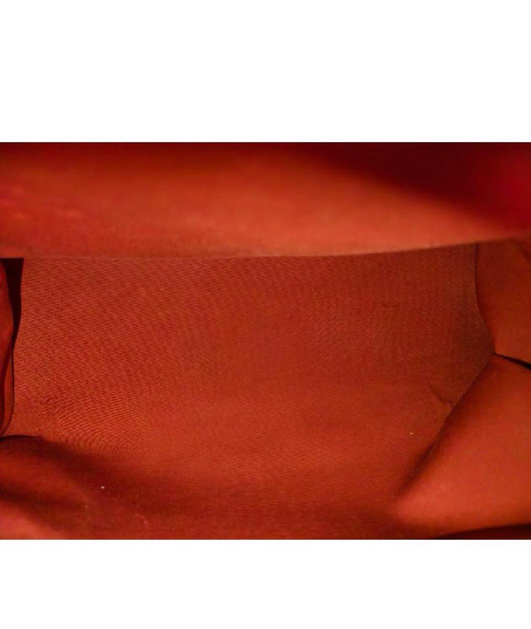 HERMES Бордовая тканевая сумка через плечо, фото 7