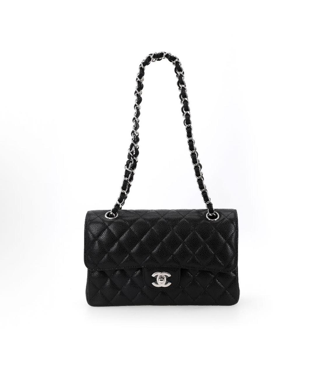 CHANEL Черная кожаная сумка через плечо, фото 4