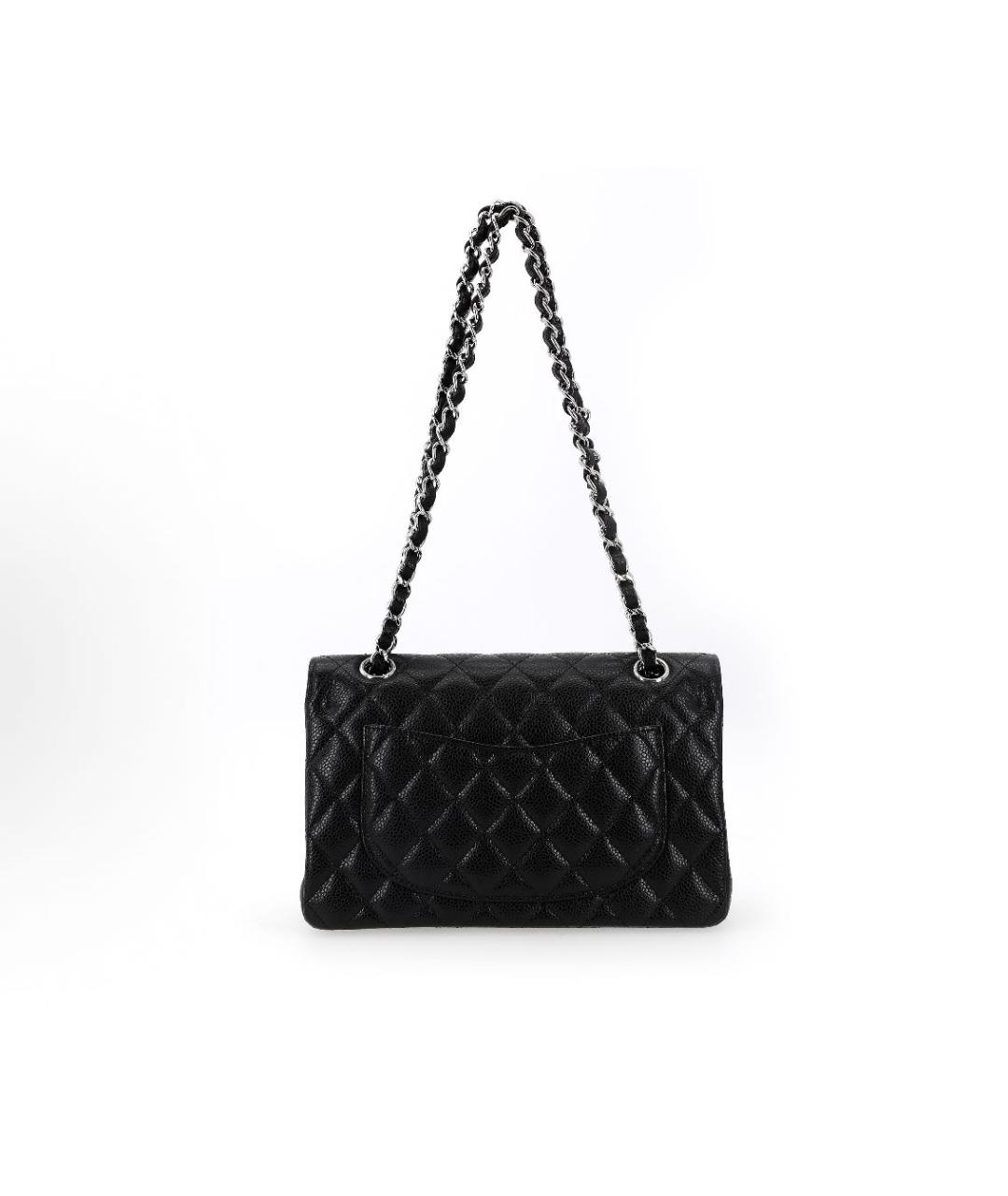 CHANEL Черная кожаная сумка через плечо, фото 6