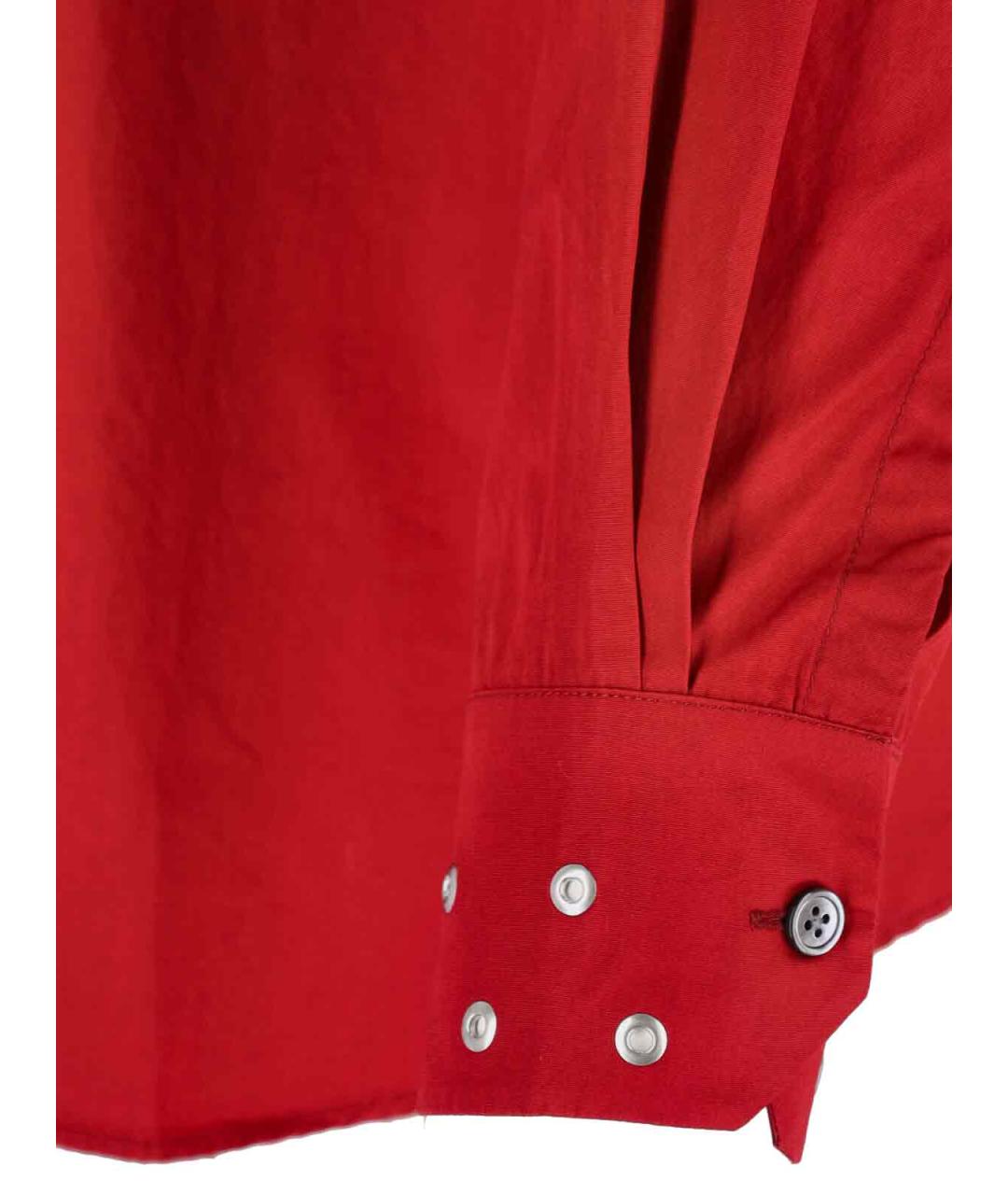 OUR LEGACY Красная хлопковая кэжуал рубашка, фото 3