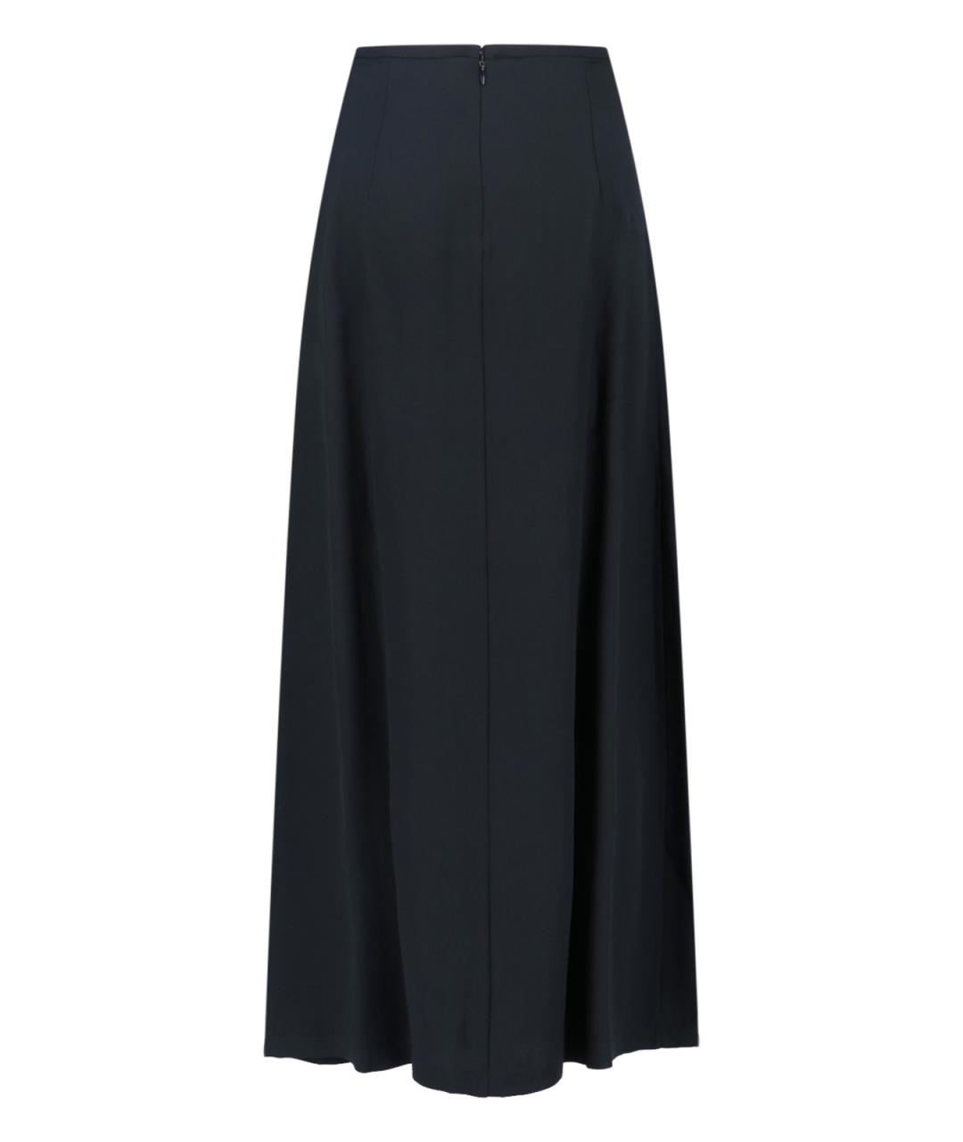 ASPESI Черная вискозная юбка макси, фото 2