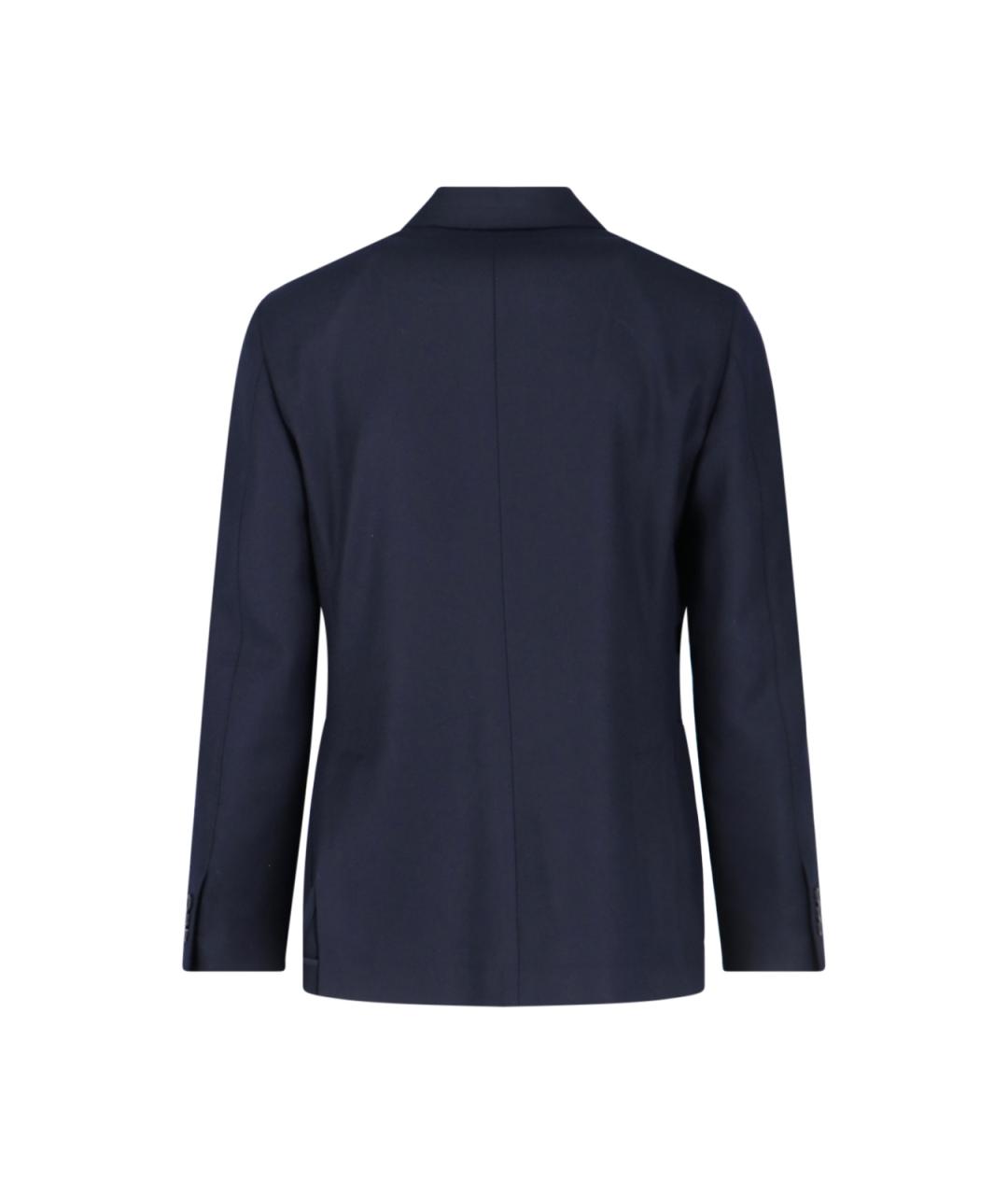 LARDINI Синий шерстяной пиджак, фото 2