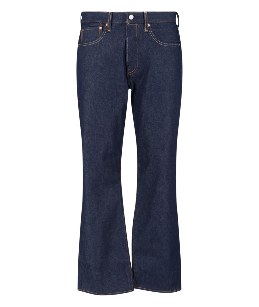 LEVI'S Синие хлопковые прямые джинсы, фото 1