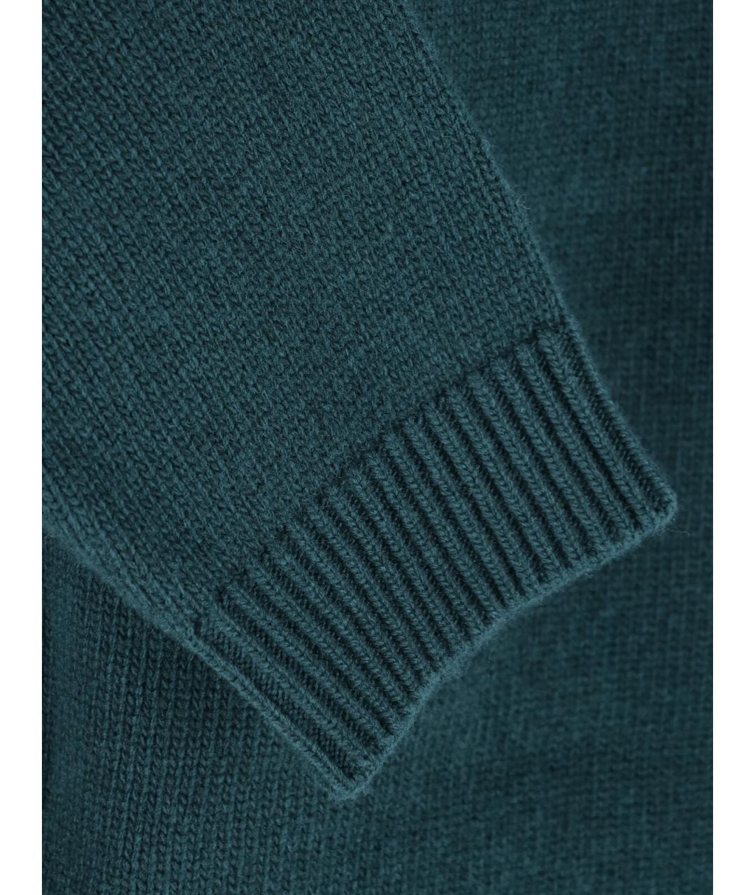 GUCCI Зеленый шерстяной джемпер / свитер, фото 5