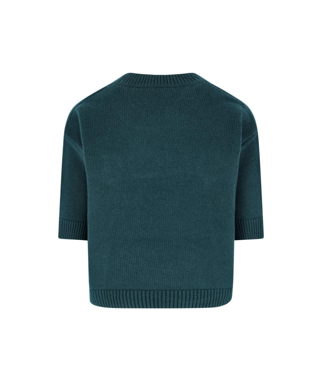 GUCCI Зеленый шерстяной джемпер / свитер, фото 2