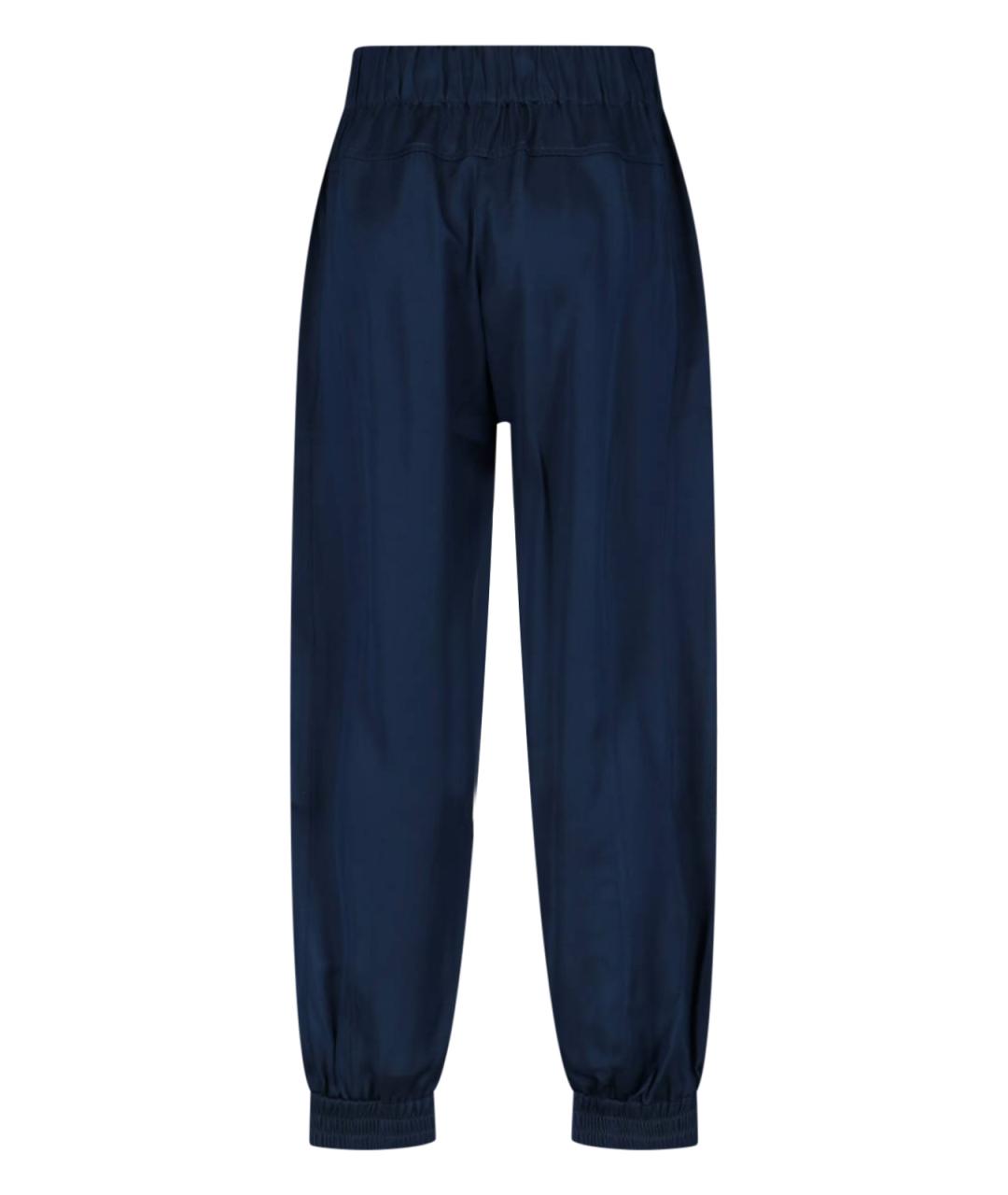 Sa Su Phi Синие шелковые прямые брюки, фото 2