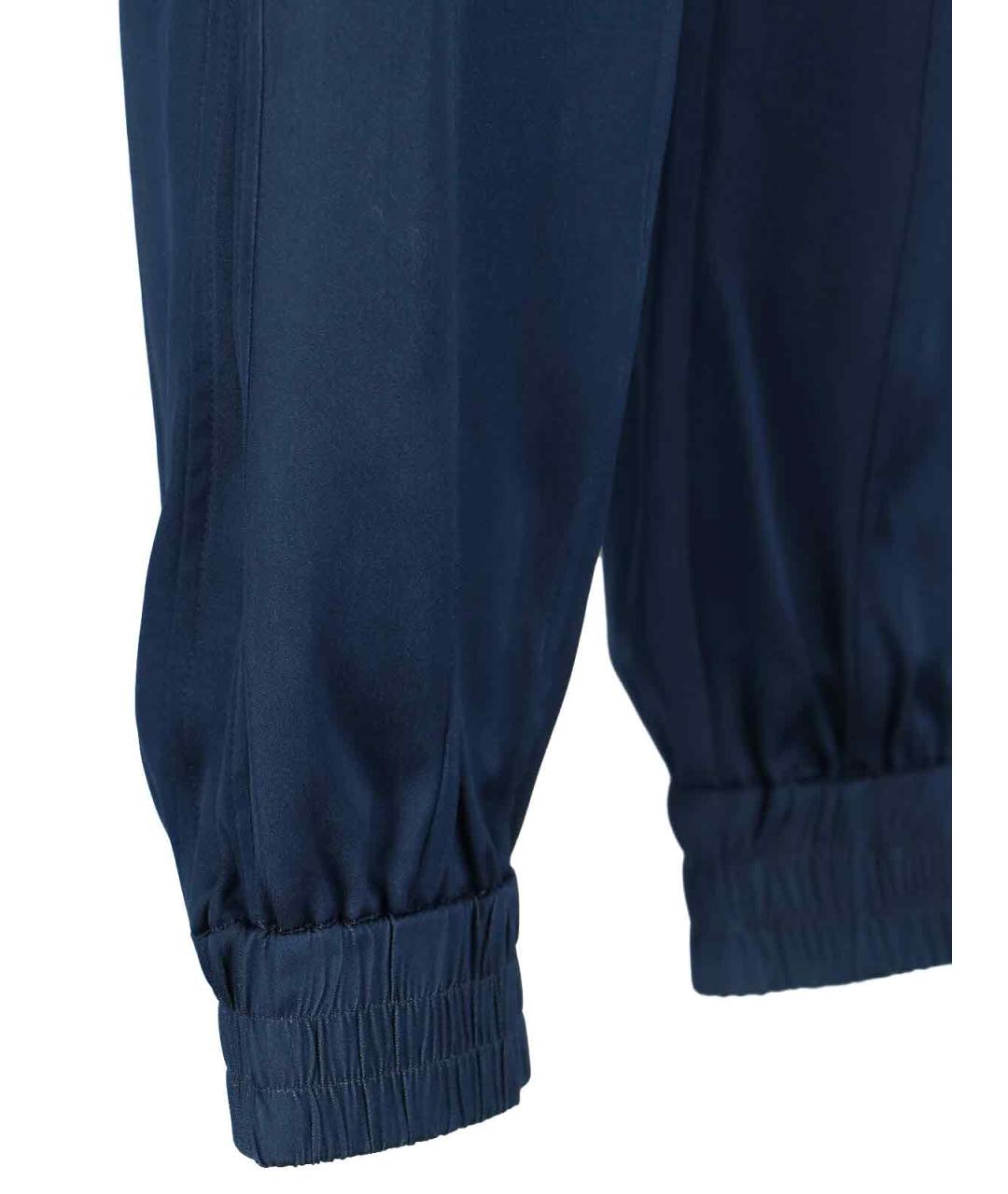 Sa Su Phi Синие шелковые прямые брюки, фото 4