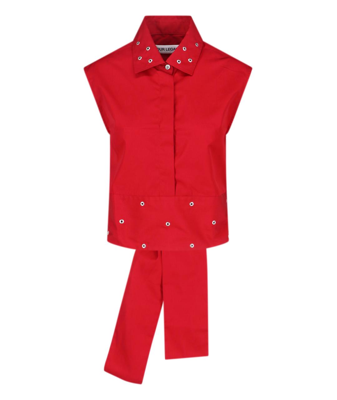 OUR LEGACY Красная хлопковая майка, фото 1