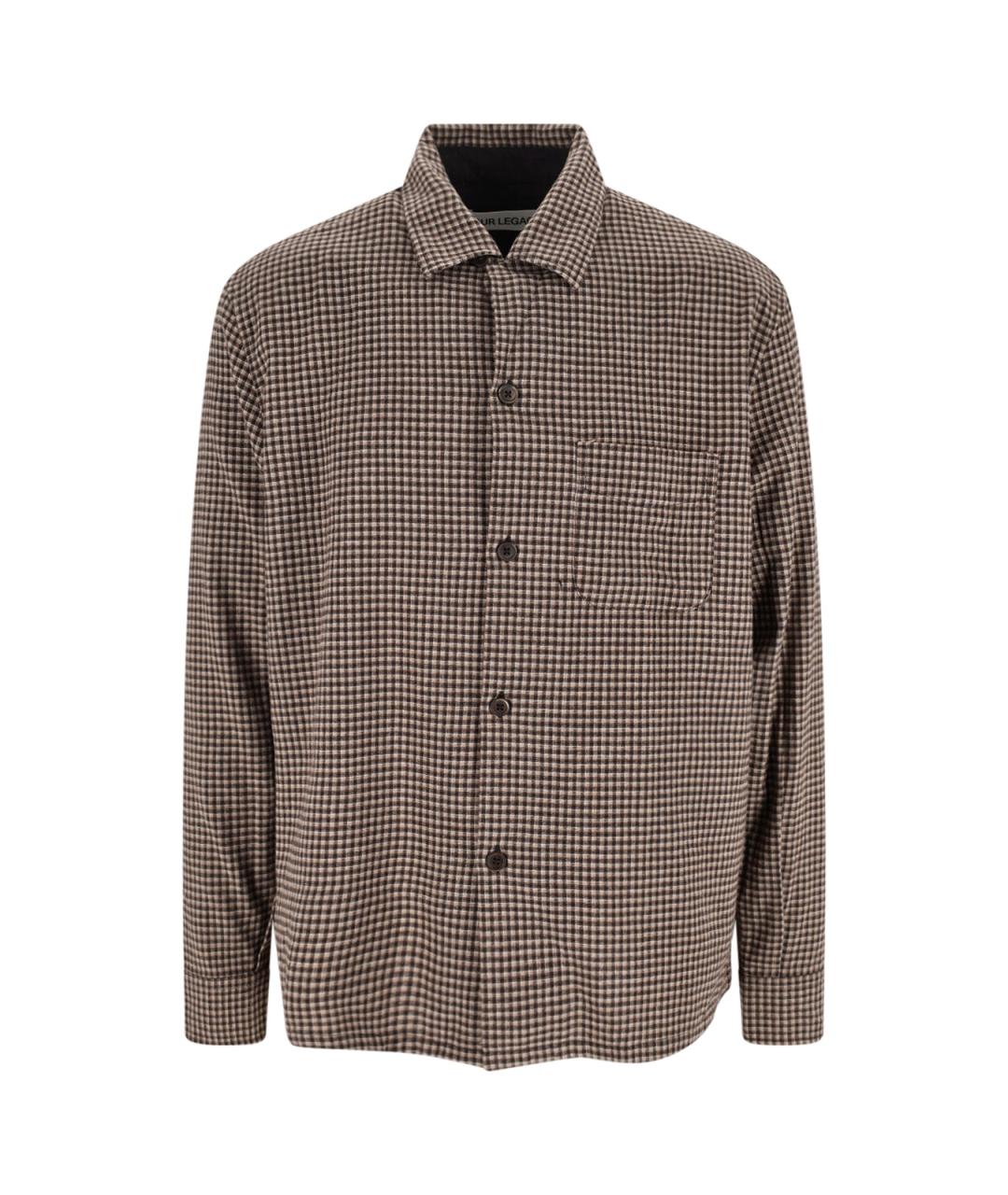 OUR LEGACY Бежевая хлопковая кэжуал рубашка, фото 1