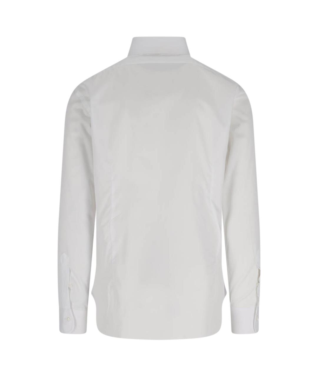BARBA Белая хлопковая кэжуал рубашка, фото 2