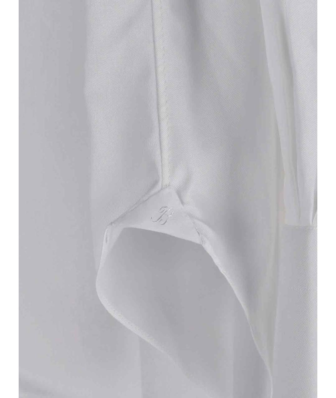 BARBA Белая хлопковая кэжуал рубашка, фото 3